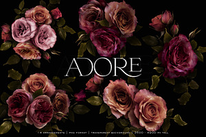 Adore Realistic Romantic Roses