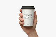 Takeaway Coffee Cup Mockup, a Cups & Container Mockup by graphypix (Thumbnail 1 of 4)