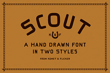 Scout - A Rustic Hand Drawn Font