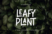 Leafy Plant Fun Typeface, a Sans Serif Font by Wandery Supply (Thumbnail 1 of 9)