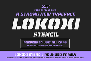 Lokoxi Stencil - Rounded Family