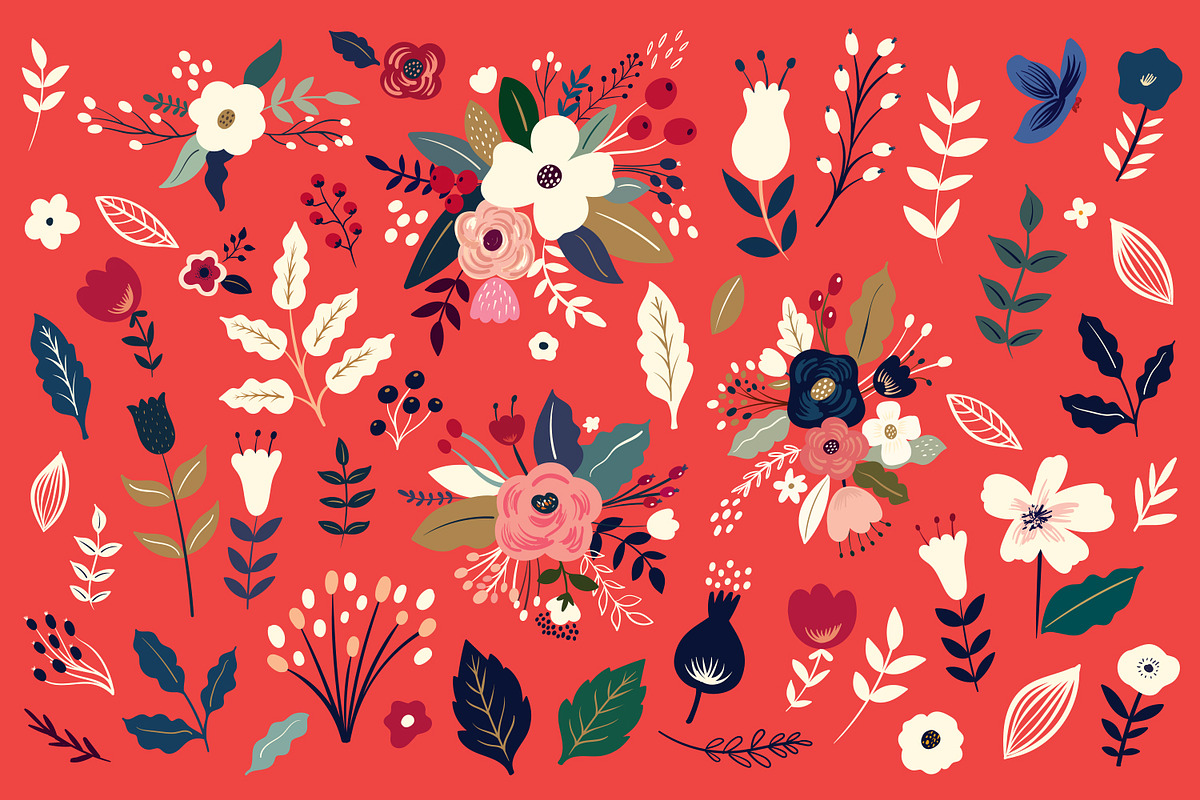 Flowers and Deer, an Animal Illustration by MoleskoStudio (Photo 3 of 24)