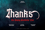 Slithevran - Display Blackletter, a Blackletter Font by Dhabee (Thumbnail 11 of 17)