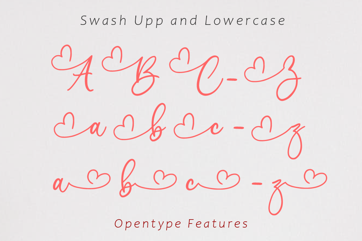 love heart, a Script Font by AMINMARIO (Photo 5 of 7)