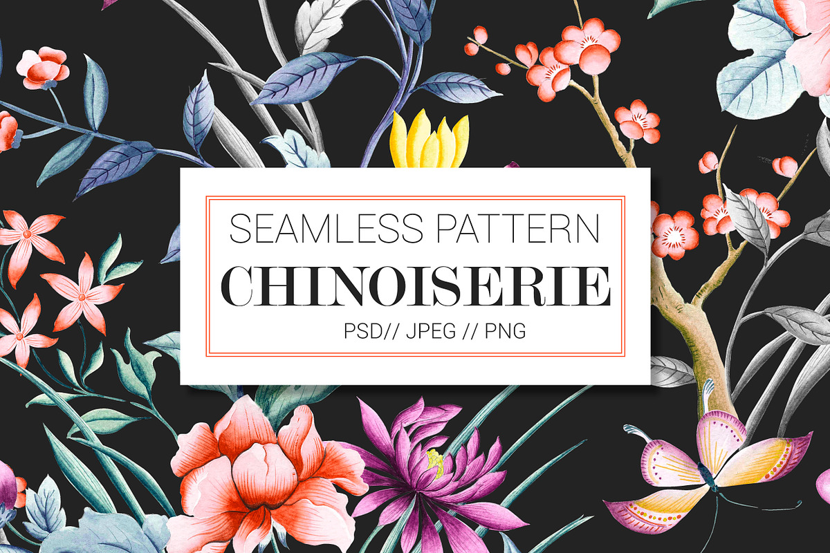 Chinoiserie, hand painted prints., a Pattern Graphic by TSTUDIO (Photo 3 of 10)
