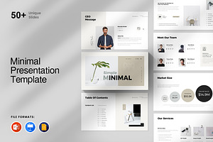 Minimal Presentation Template, a Presentation Template by GenerousArt