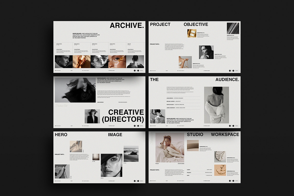 Aura Mood & Brief Template | Canva, a Presentation Template by TemplateFolio-Shop (Photo 6 of 13)