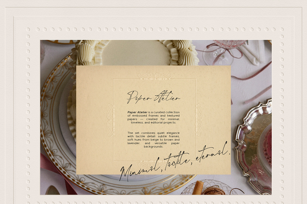 Paper Atelier: Embossed Paper & Frames