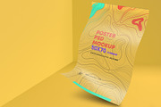 Realistic 3D Poster PSD Mockup, a Print Template by Sinlatown (Thumbnail 4 of 5)