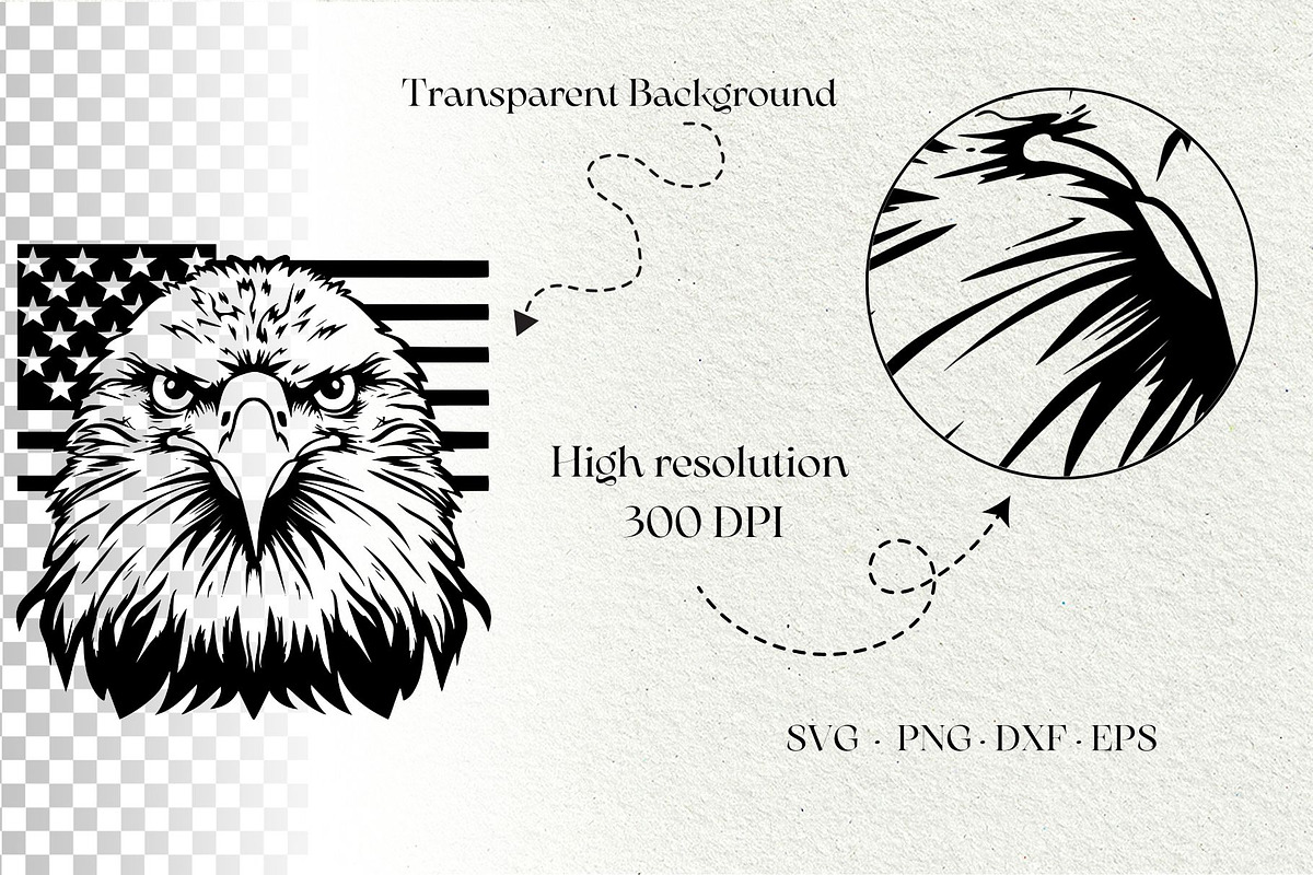 Eagle SVG Bundle, an Animal Illustration by DENIDigitalArtSudio (Photo 6 of 6)