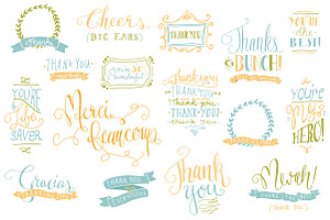 Thank You Photoshop Overlays Vectors