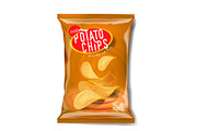 Potato chips advertisement template., a Food Illustration by George Rod (Thumbnail 4 of 7)