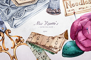Sewing Watercolour Illustrations, an Education Illustration by Aquarellina (Thumbnail 7 of 17)
