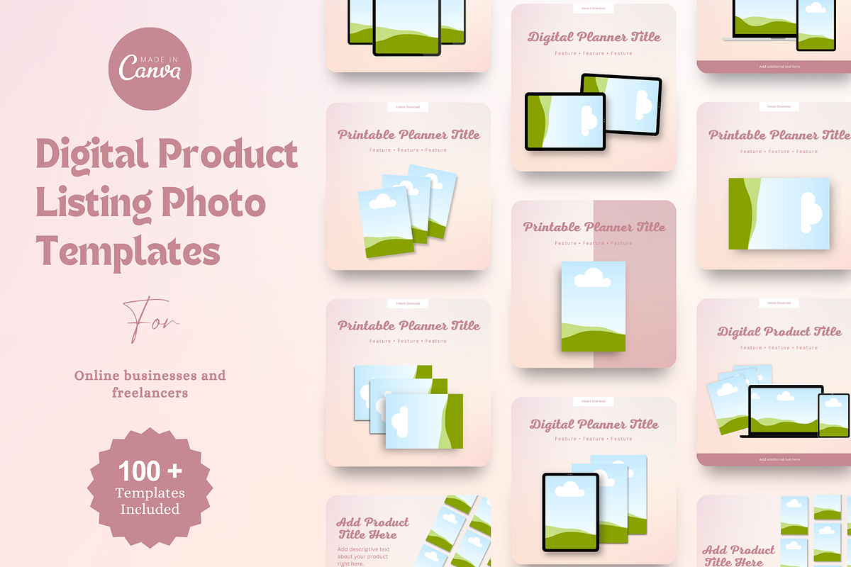 Etsy Listing Image Mockup Templates, a Templates & Theme by The Chaos Project (Photo 1 of 10)
