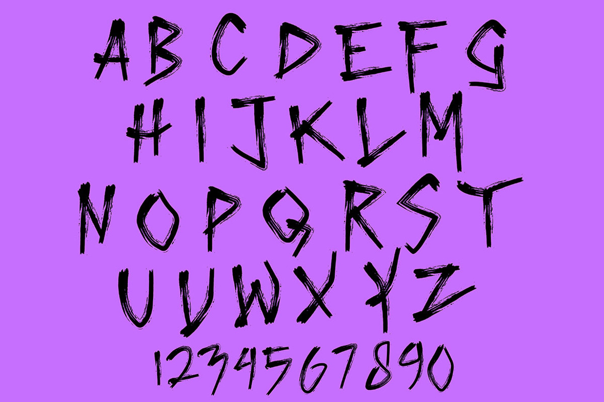 HOROR Brush | Alphabet Vector preview 4
