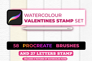 85 Romantic Brush Stamps Procreate, a Brush Add-On by Graphics Resources (Thumbnail 2 of 11)