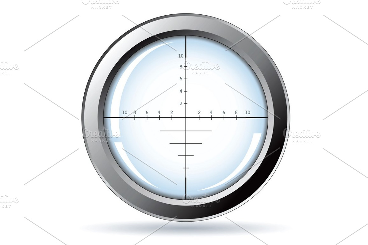 Sniper Scopes Vector Set #1, an Illustration by MSA-Graphics