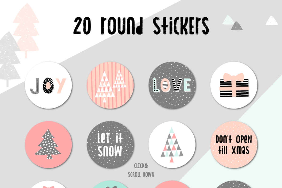Cute Christmas Graphics Set, a Decorative Illustration by Studio Fevrier (Photo 4 of 7)
