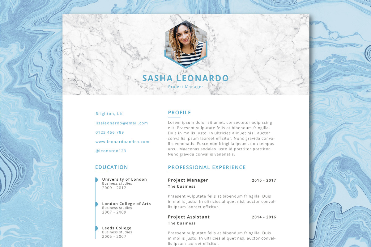 Resume Template 2-Page | Leonardo, a Resume Template by AAO.Design (Photo 3 of 6)