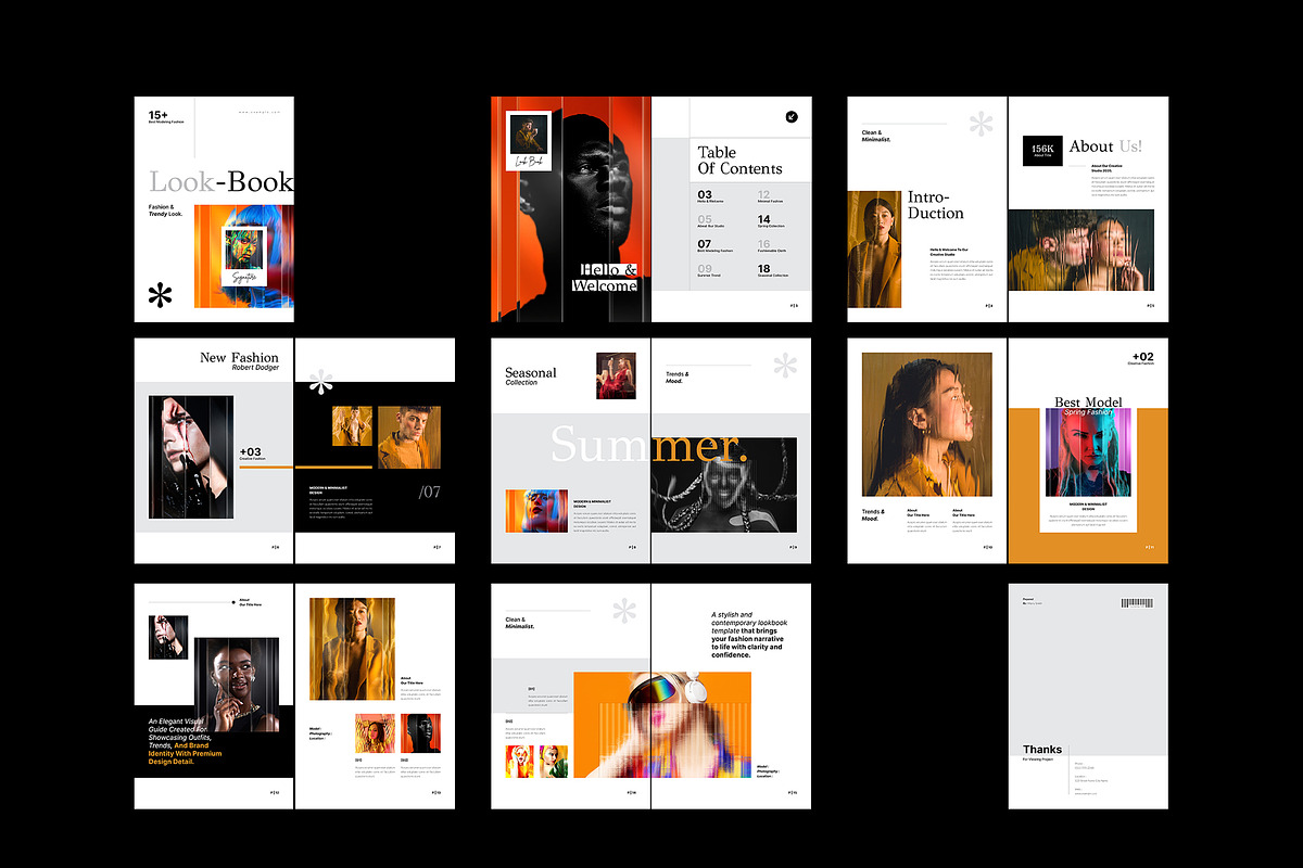 Fashion Look-Book Template, a Brochure Template by NorthPeak (Photo 8 of 8)