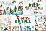 Christmas BUNDLE. 10 in 1, an Object Graphic by Ana-Sakuta (Thumbnail 1 of 11)