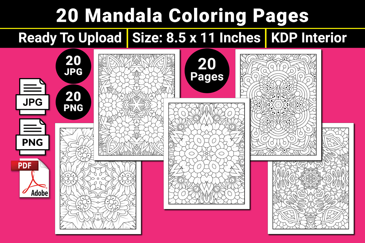Printable Mandala Coloring Page, a Pattern Graphic by mirajeee (Photo 4 of 4)