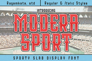 Modera Sport - Display Slab Font