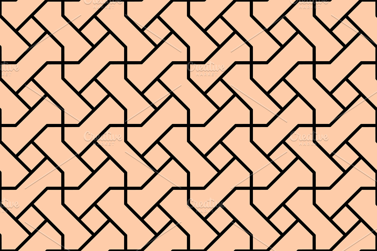 Seamless line pattern vectors, a Pattern Graphic by Neopat (Photo 3 of 9)