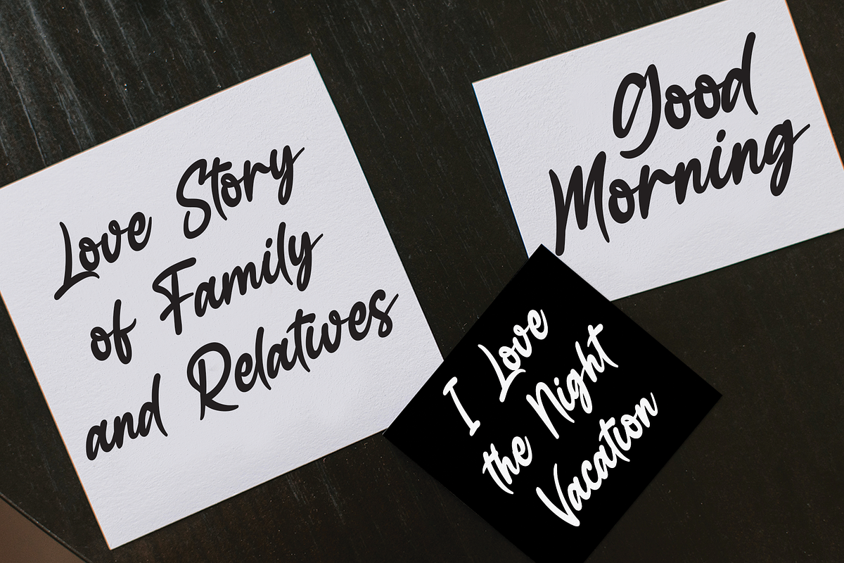 Bellania | handwritten font, a Script Font by Scratchones (Photo 3 of 11)