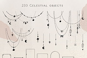 Moon flowers - celestial graphic kit, an Illustration by My Space Garden (Thumbnail 8 of 18)