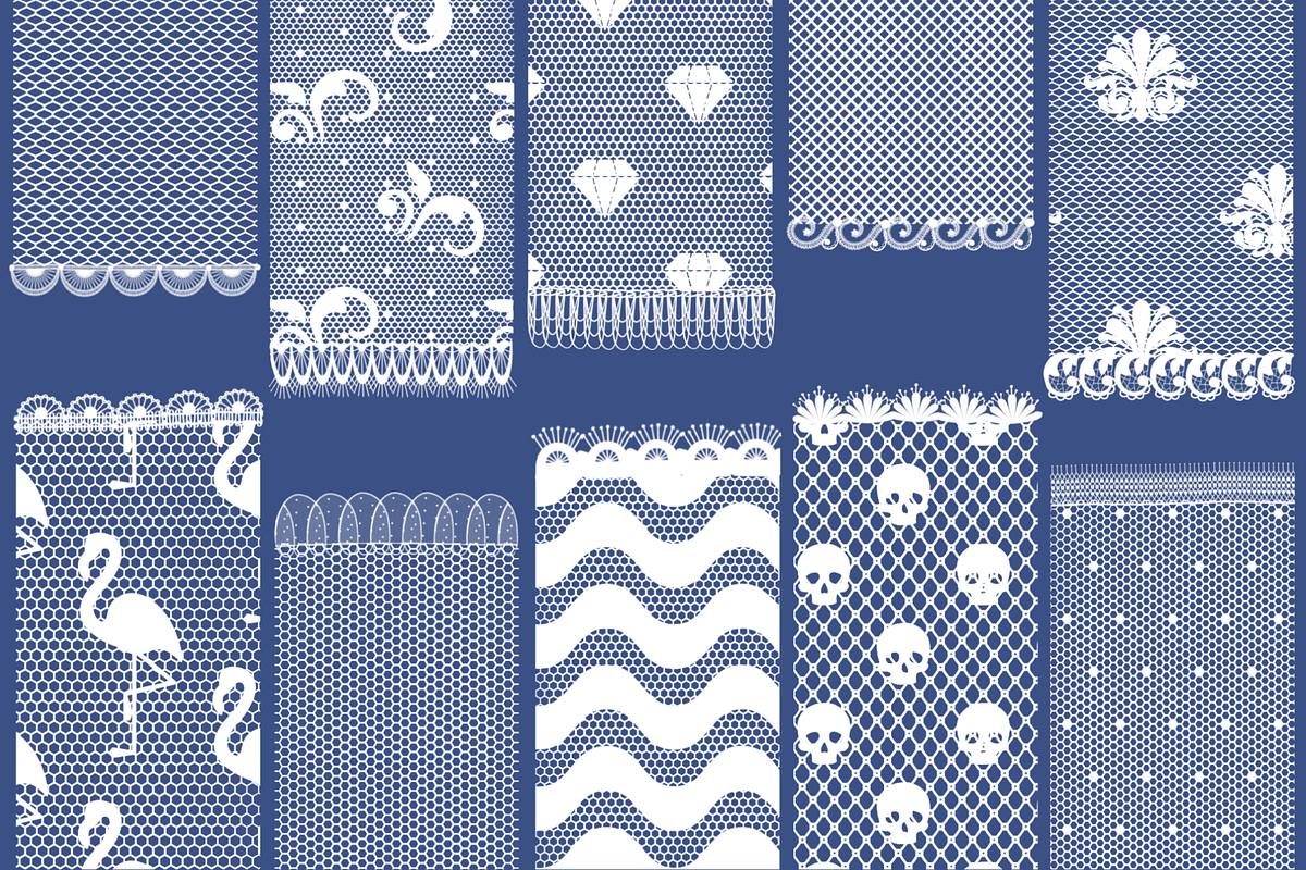 Lace pattern procreate brushes, a Brush Add-On by Veronika Gotovceva (Photo 3 of 4)
