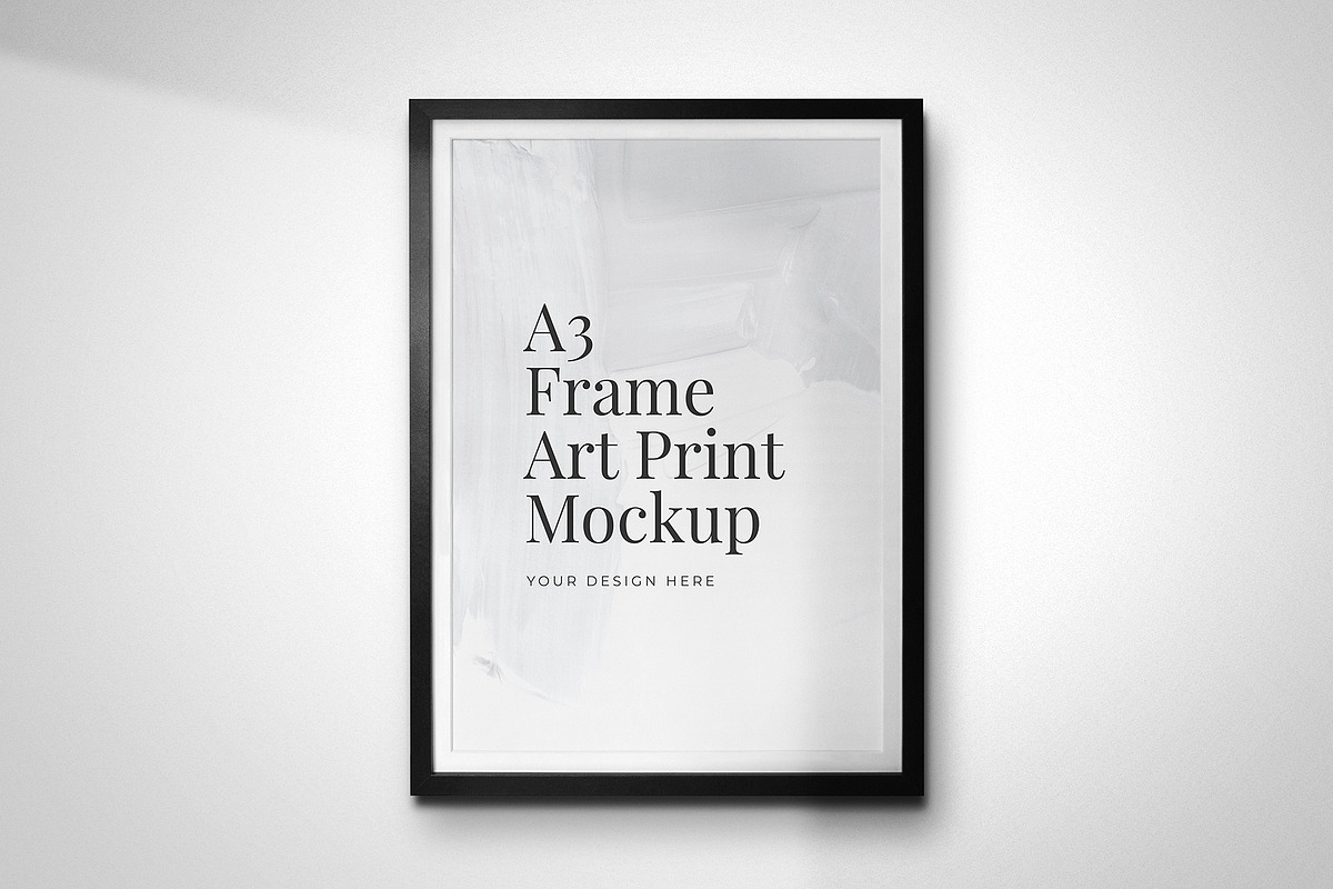 A3 Frame Art Print Mockup, a Product Mockup by Aurora Graphics (Photo 2 of 7)