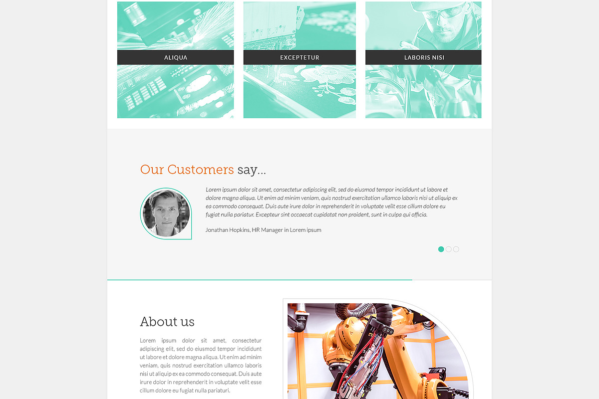 MINT ME Landing Page (PSD Template), a Landing Page Template by Better Be a Designer (Photo 3 of 4)