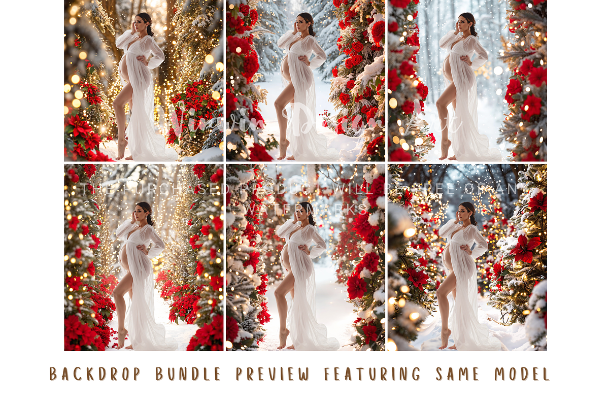 Christmas Bokeh Digital Background, a Background Photo by Winwin Design Art (Photo 3 of 8)