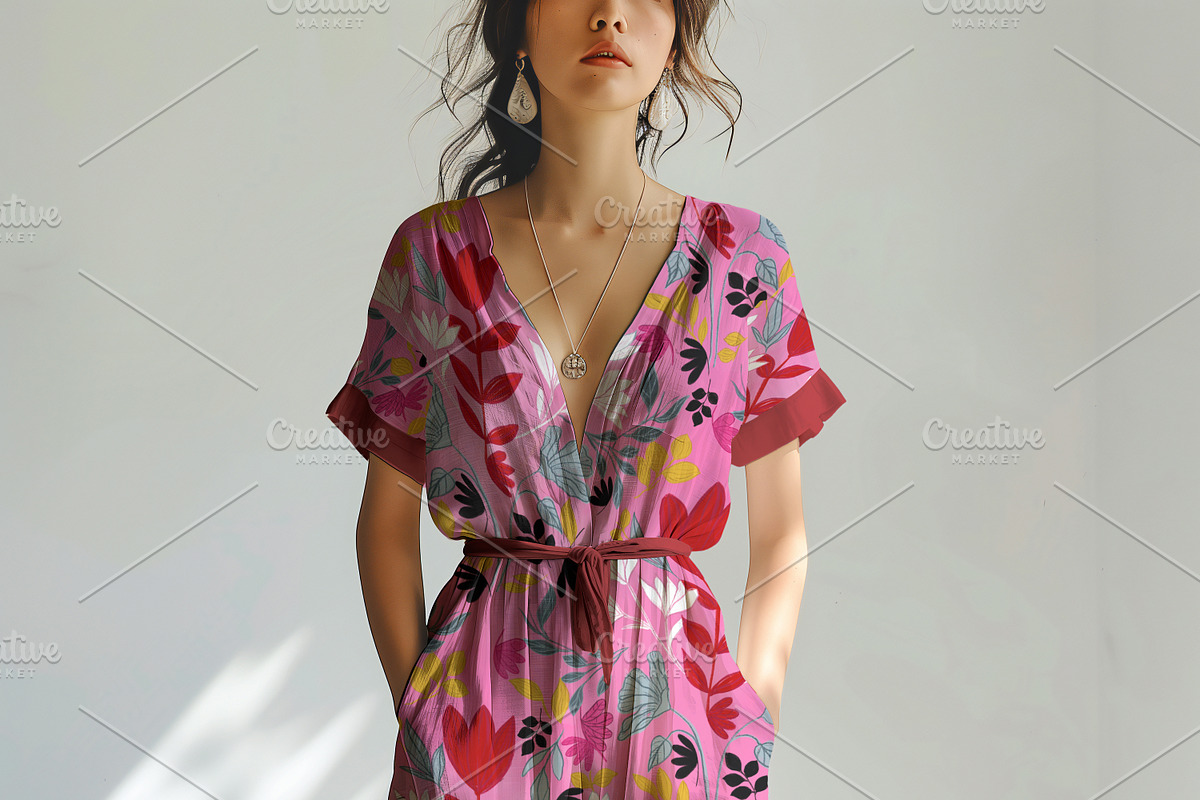 Maxi Dress Mockup, an Apparel Mockup by Nora Gad (Photo 4 of 14)