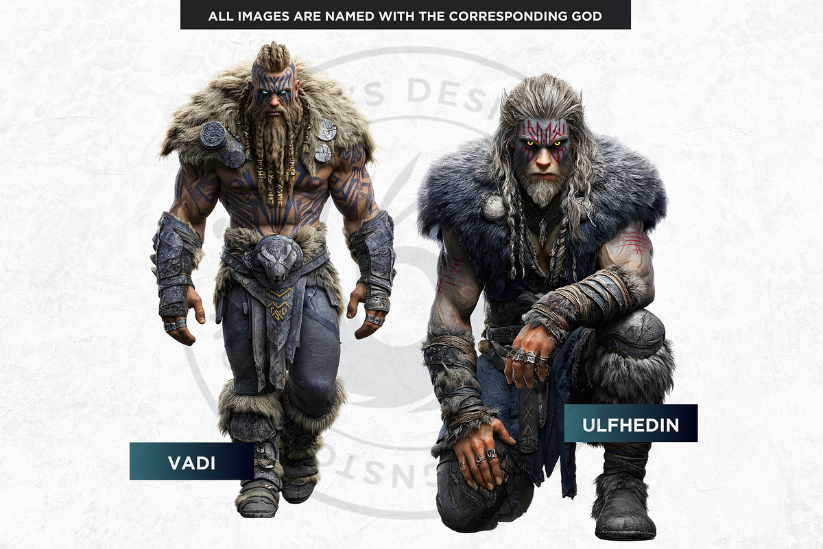 Norse Jotuns Giant Viking Cliparts, a Person Illustration by ThatsDesignArt (Photo 11 of 18)