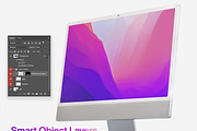12 Ultra-Realistic iMac 24 Mockups, an iPad Mockup by Smotrow Related (Thumbnail 3 of 15)