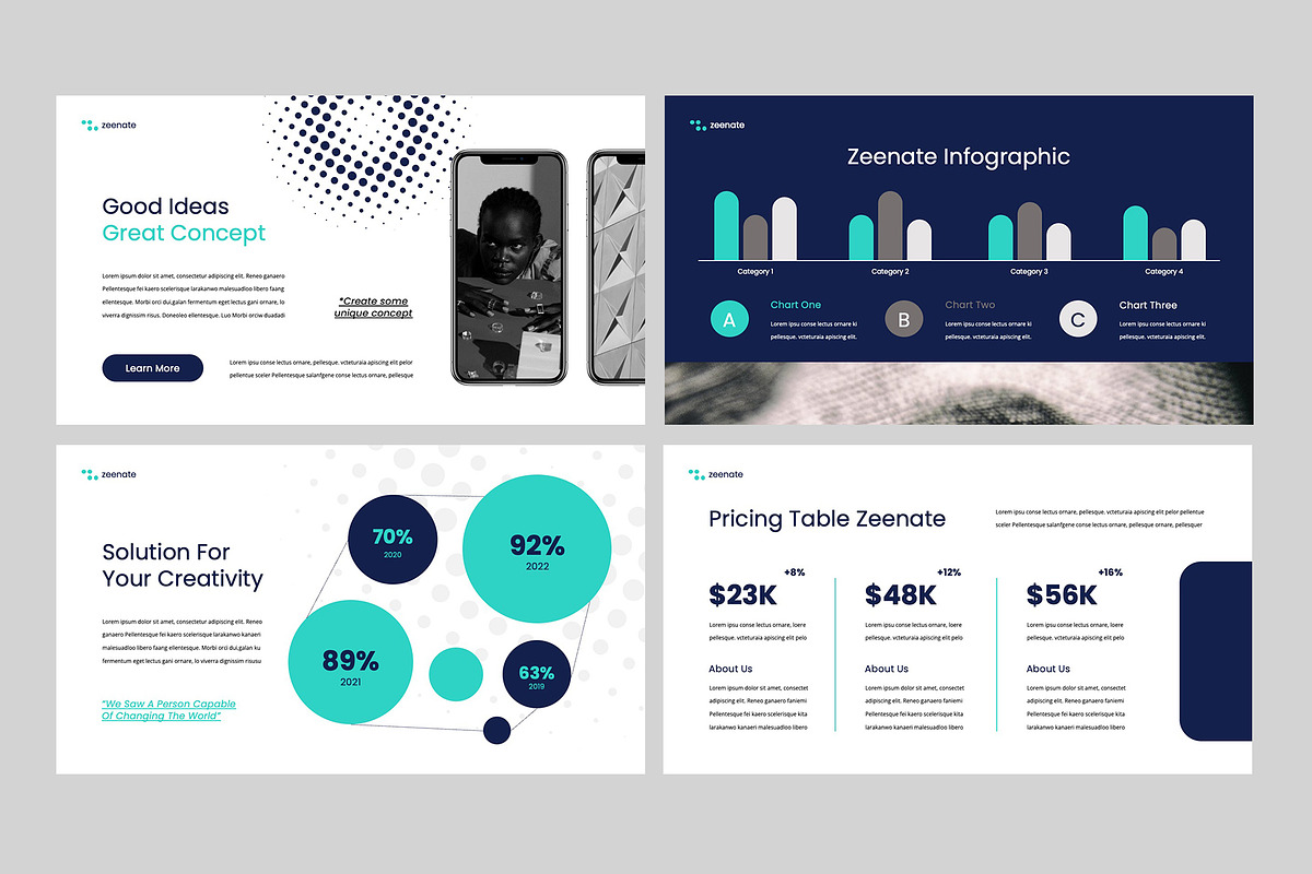 ZEENATE - Powerpoint Template, a Presentation Template by rgbryand