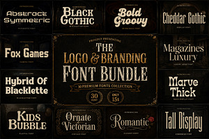 The Logo & Branding Font Bundle, a Serif Font by Wow Magic