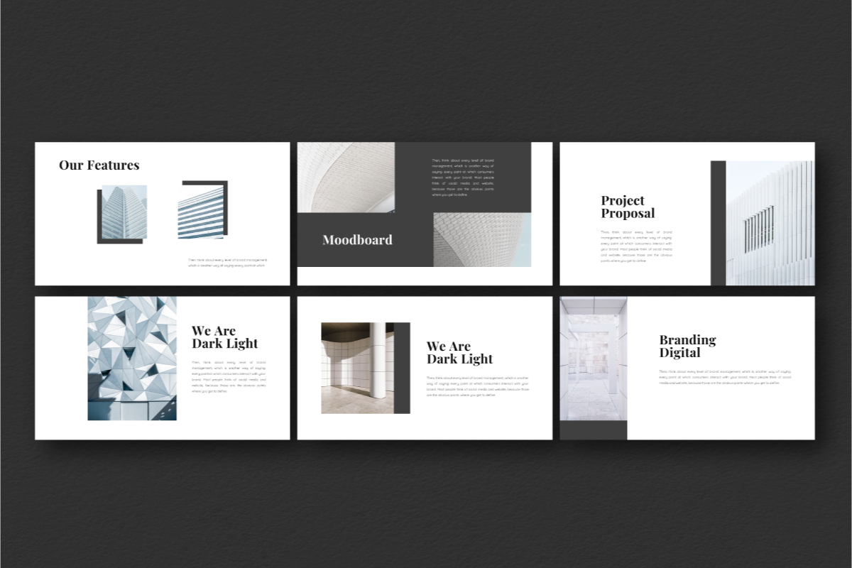 Dark Light Google Slide Template, a Presentation Template by Inkofert (Photo 5 of 11)