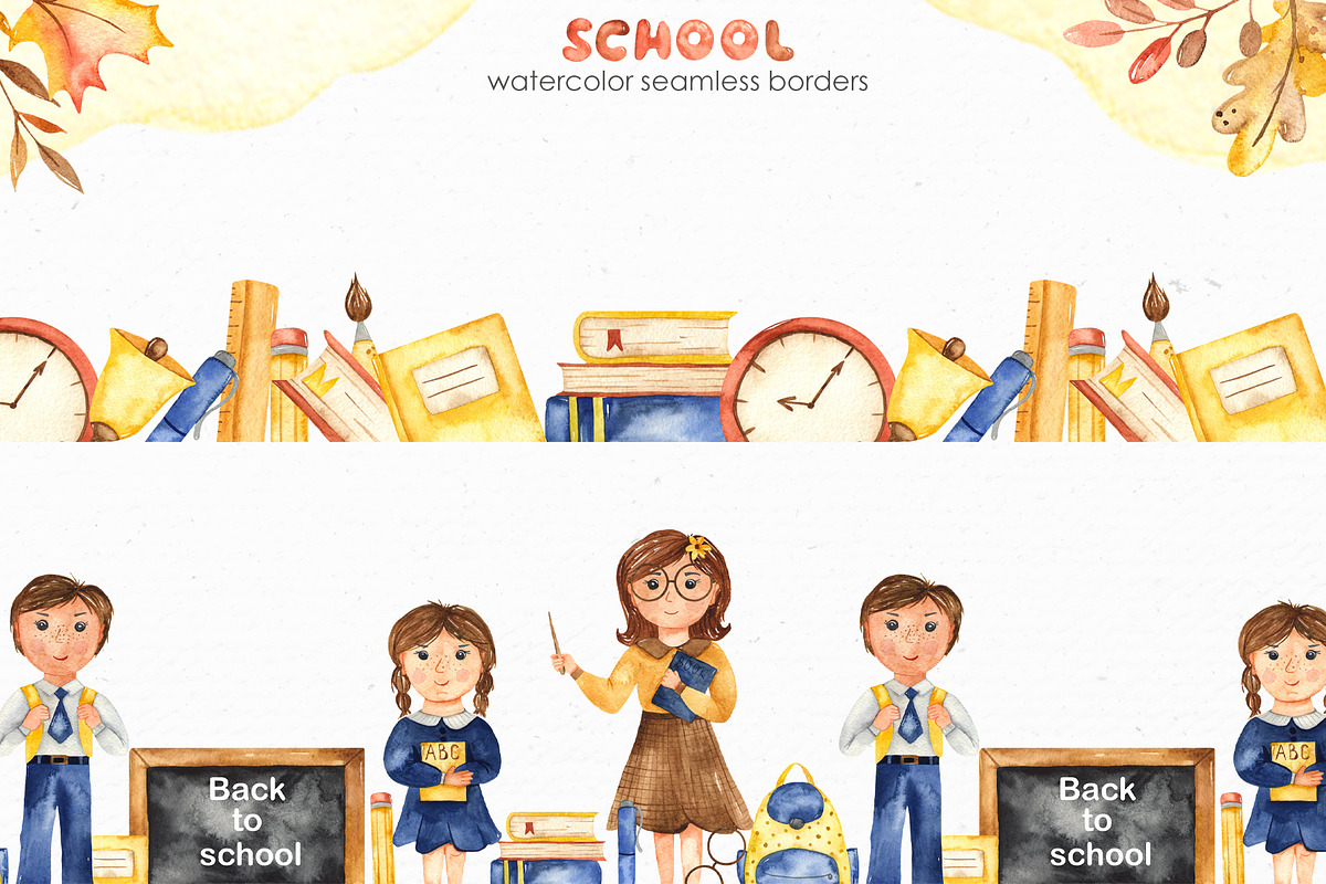 SCHOOL watercolor collection, an Education Illustration by Marina Ermakova (Photo 7 of 11)