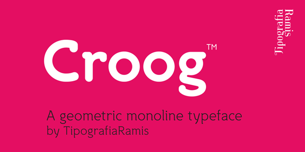 Croog, a Sans Serif Font by TipografiaRamis (Photo 1 of 4)