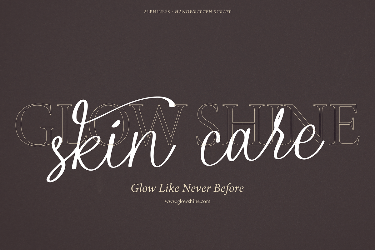 Alphiness | Handwritten Script Font, a Script Font by Denustudios (Photo 8 of 15)
