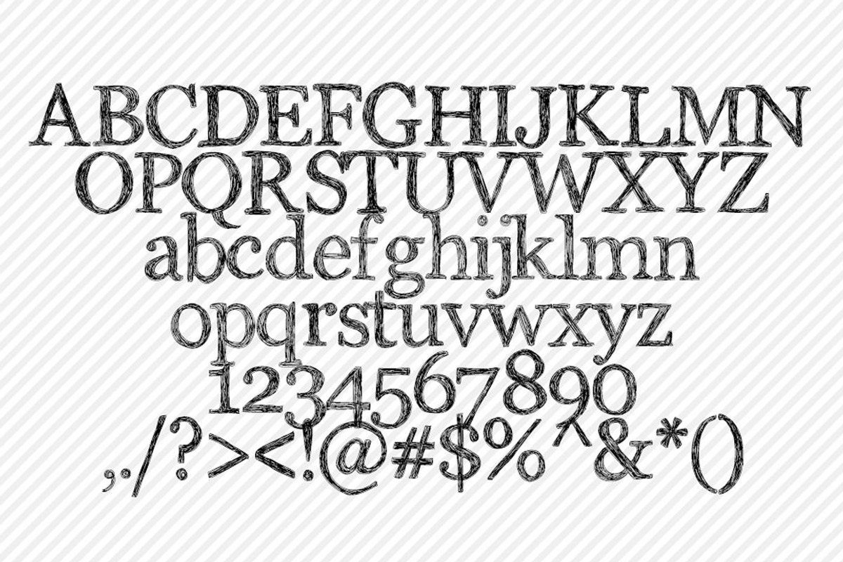 Spaghetti Hand Drawn Font preview 2
