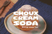 Retro Display Font-Choux Cream Soda, a Handwritten Font by ZoloDesignHub (Thumbnail 1 of 9)