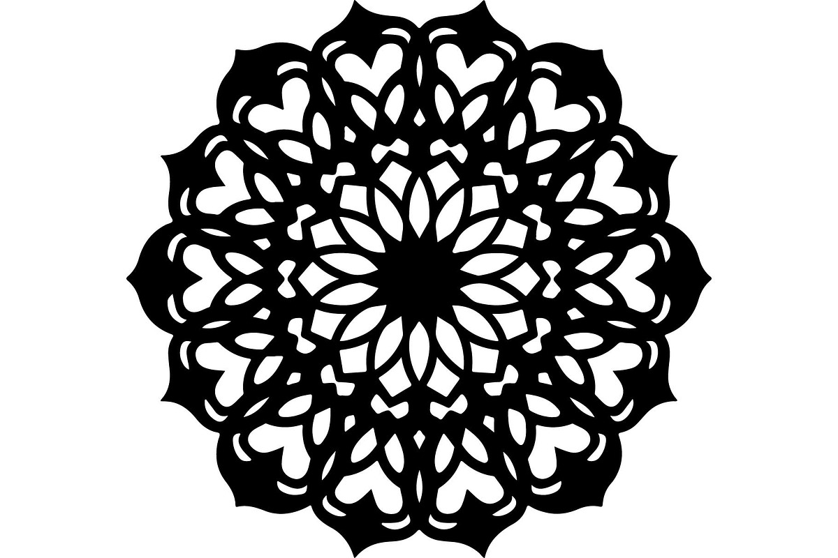 Black Ornate Mandala Designs, an Object Graphic by Designer_Momina (Photo 6 of 10)