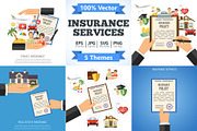 Insurance Services Concepts, an Education Illustration by TAlex (Thumbnail 1 of 6)