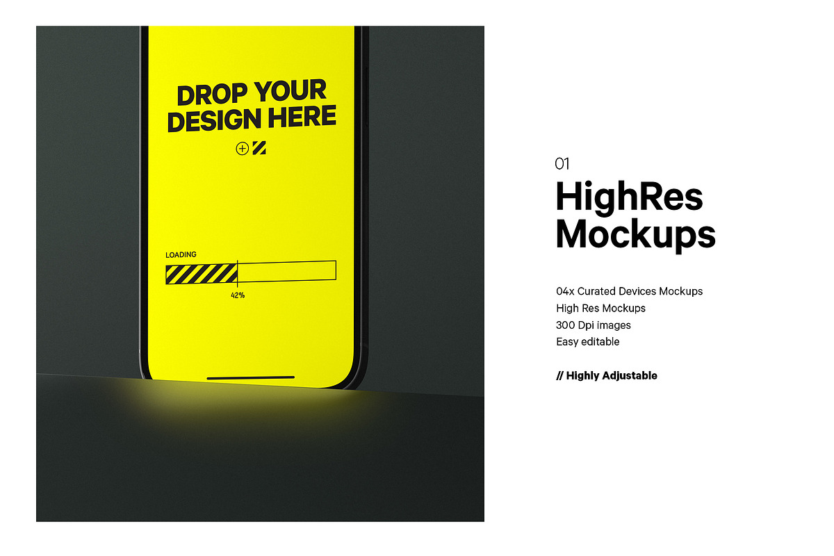 4x Apple Devices Mockup Pack, a Mac Mockup by HAZARD MOCKUPS (Photo 2 of 9)