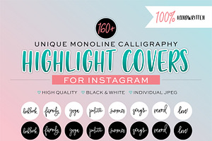Cursive Instagram Highlight Covers