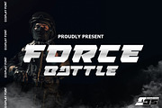 FORCE BATTLE - Aggressive Display, a Sans Serif Font by Joko Setiono (Thumbnail 1 of 12)